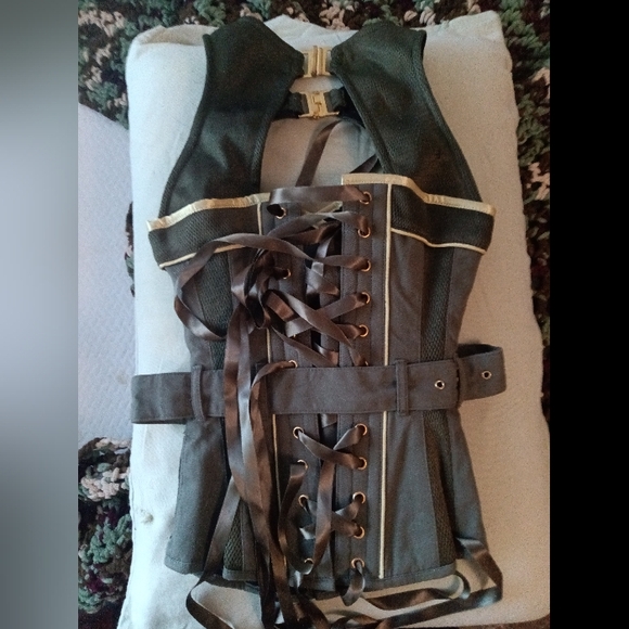 Military costume WAISTE TRAINER corset - Picture 7 of 7